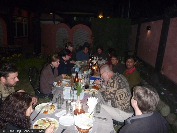 3883 das letzte abendessen mit unserer reisegruppe